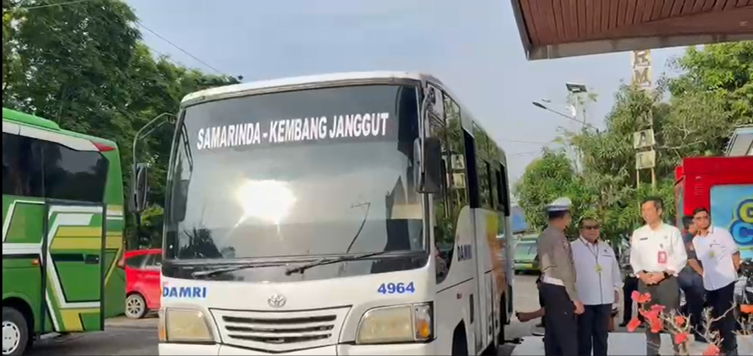 Sambut Mudik Lebaran 1447 H, Dishub Kaltim Gelar Ramp Check dan Cek Kesehatan Driver di Terminal Sungai Kunjang