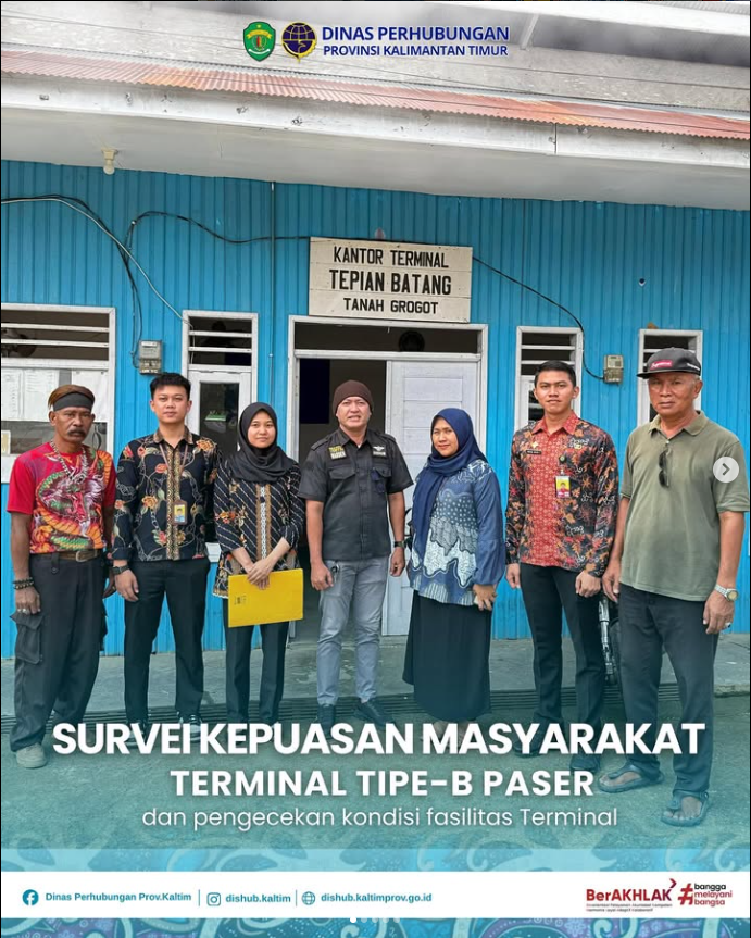 Survei Kepuasan Masyarakat (SKM) di Terminal Tipe-B Kabupaten Paser