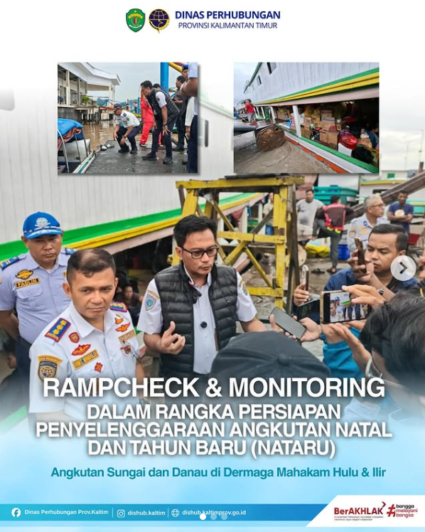 Rampchek dan Monitoring dalam Rangka Persiapan Penyelenggaraan Angkutan Natal dan Tahun Baru (Nataru)