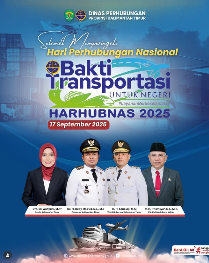 Selamat Hari Perhubungan Nasional Tahun 2025 "Bakti Transportasi Untuk Negeri"