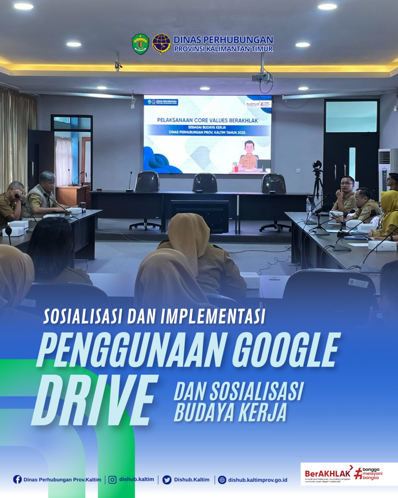 Sosialisasi dan implementasi Penggunaan Google Drive dan Sosialisasi Budaya Kerja