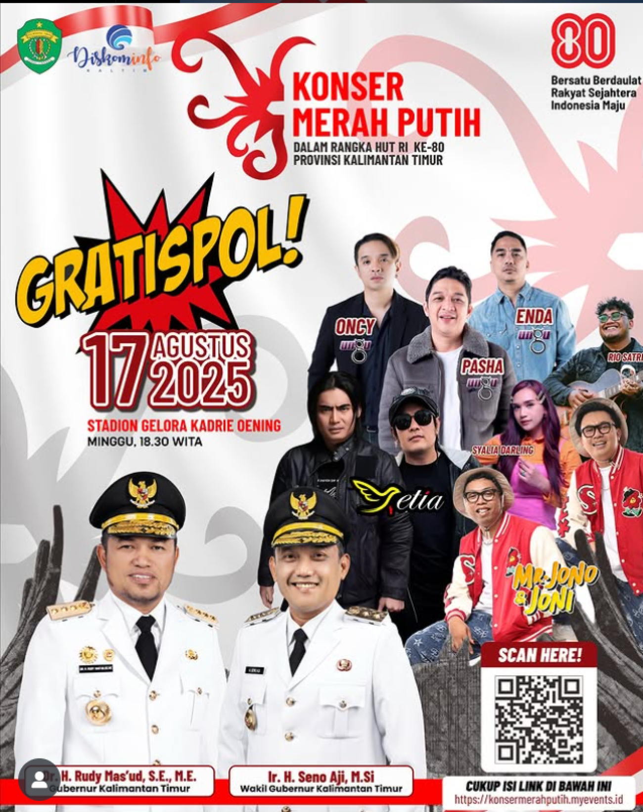GRATISPOL!  RAYAKAN KEMERDEKAAN DI KONSER MERAH PUTIH 2025!