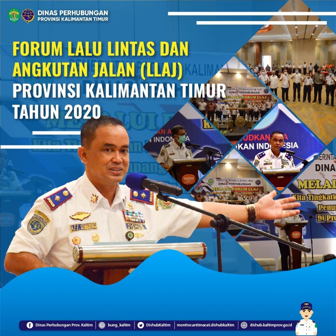 Forum Lalu Lintas Dan Angkutan Jalan (LLAJ) Provinsi Kalimantan Timur Tahun 2020 di Hotel Harris Samarinda