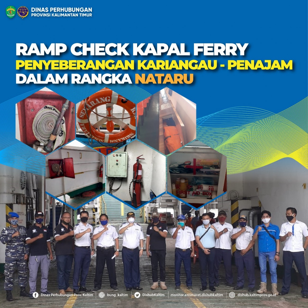 Ramp Check Kapal Ferry Penyeberangan Kariangau - Penajam Dalam Rangka NATARU