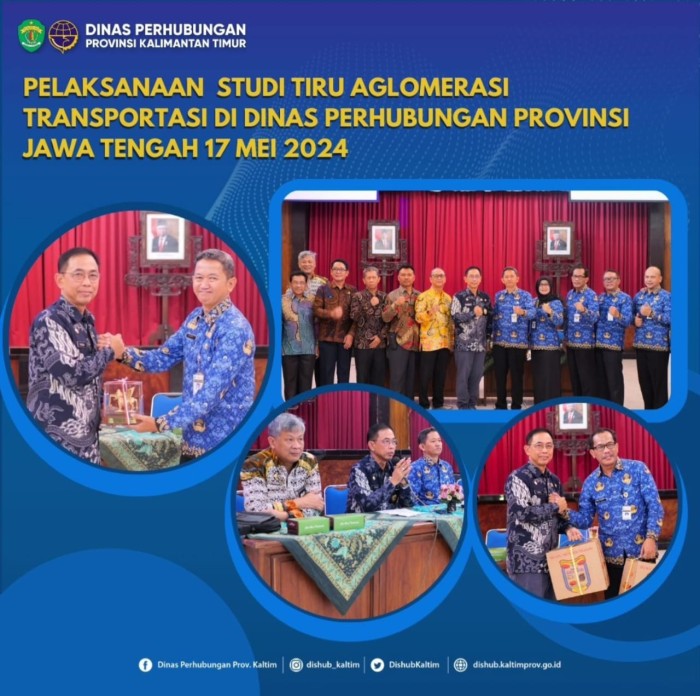 Pelaksanaan Studi Tiru Aglomerasi Transportasi di Dinas Perhubungan Provinsi Jawa Tengah