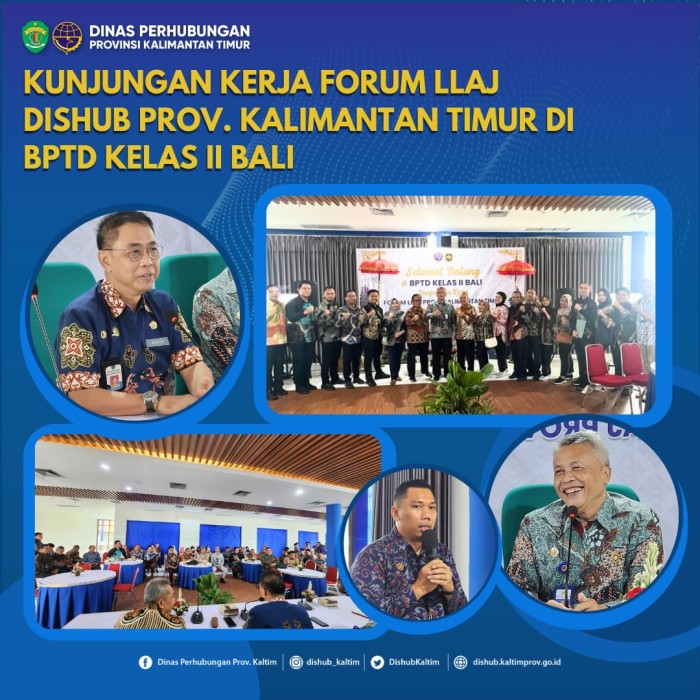Kunjungan Kerja Forum LLAJ Dishub Provinsi Kalimantan Timur di BPTD Kelas II Bali