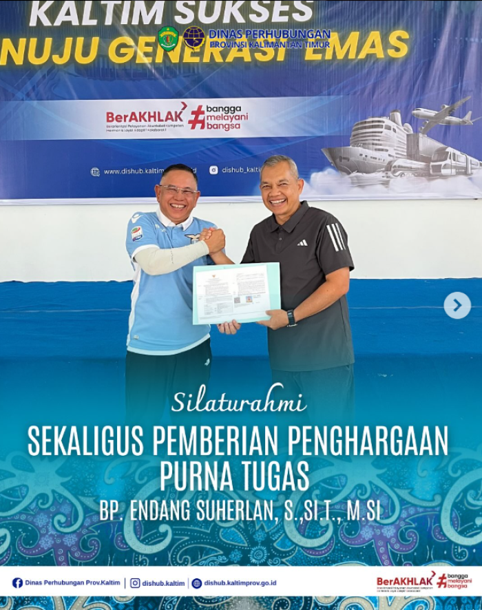 Silaturhami SEKALIGUS PEMBERIAN PENGHARGAAN PURNA TUGAS Bp. Endang Suherlan, S.Si.,T.,M.Si