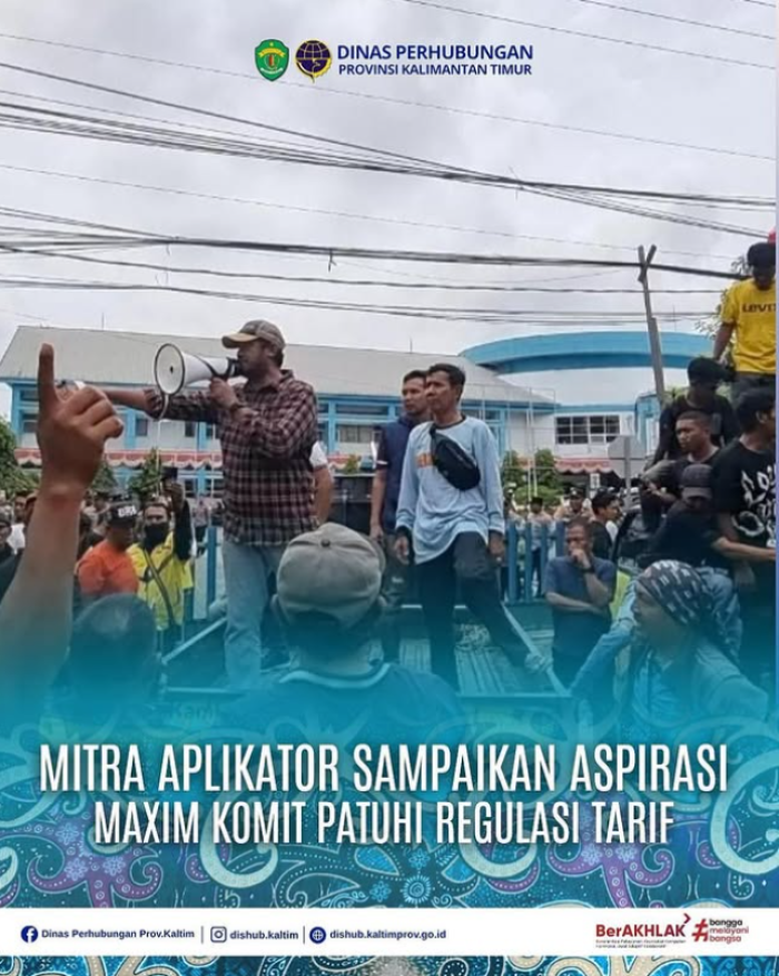MITRA APLIKATOR SAMPAIKAN ASPIRASI MAXIM KOMIT PATUHI REGULASI TARIF PAJAK