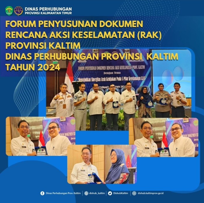 Forum Penyusunan Dokumen Rencana Aksi Keselamatan (RAK) Provinsi Kaltim Dinas Perhubungan Provinsi Kaltim Th. 2024