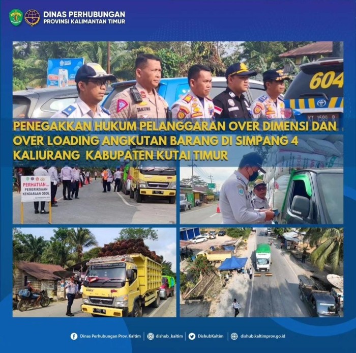 Penegakkan Hukum Pelanggaran Over Dimensi dan Over Loading Angkutan Barang di Simpang Empat Kaliurang Kabupaten Kutai Timur