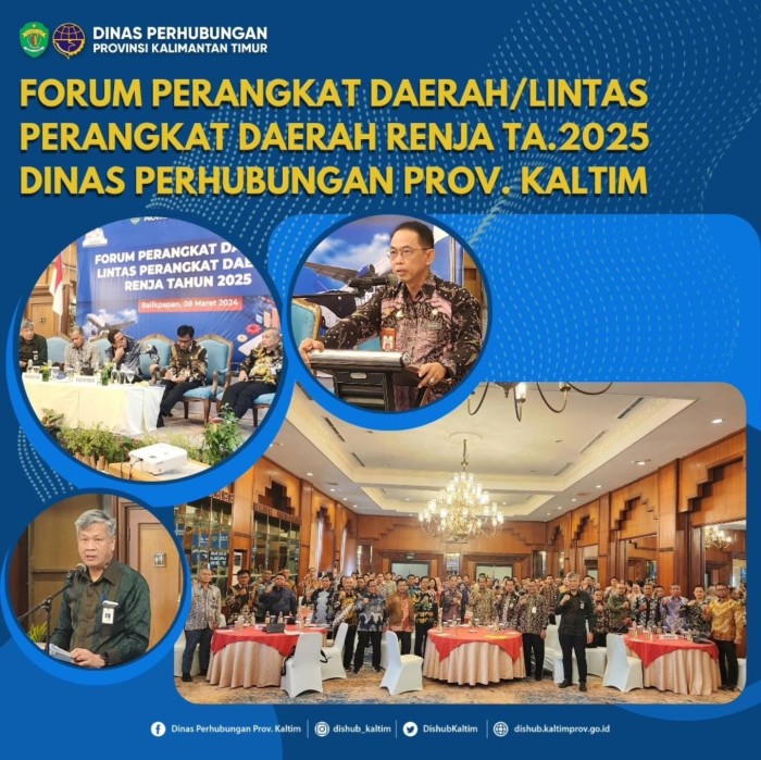 Forum perangkat Daerah Lintas Perangkat Daerah TA.2025 Dinas Perhubungan Provinsi Kaltim