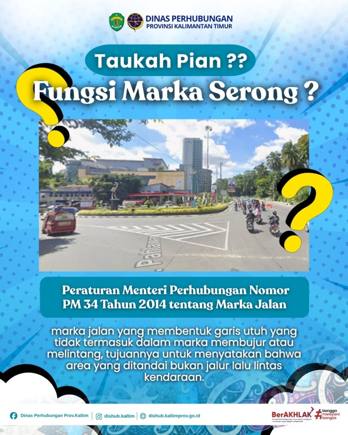Taukah Pian Fungsi Marka Serong ( Chevron )