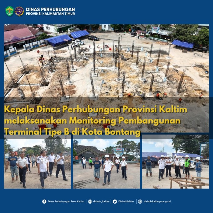 Monitoring Pembangunan Terminal tipe B Kota Bontang